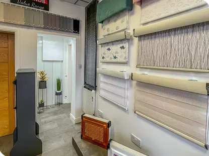 A range of products on display in the Bathgate showroom