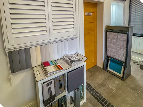 Shutters in the Bathgate showroom