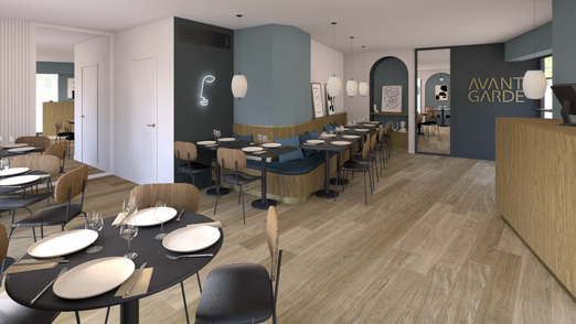 Restaurant Avant Garde, Design Elémentaire