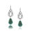 Thumbnail: Pear Shaped Dangle Earrings with Turquoise Howlite