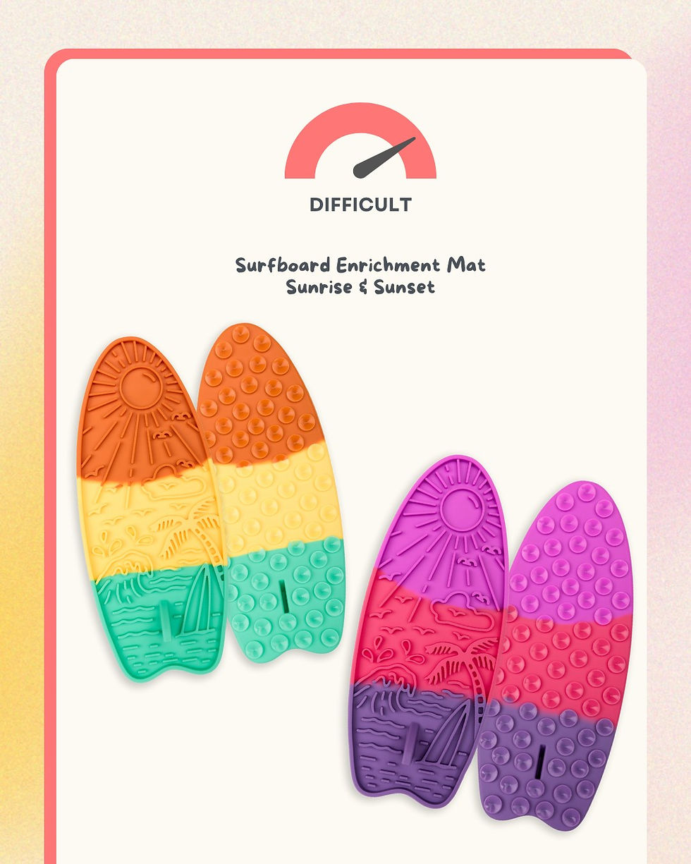 Thumbnail: Lickalot Surfboard Enrichment Mat Sunrise