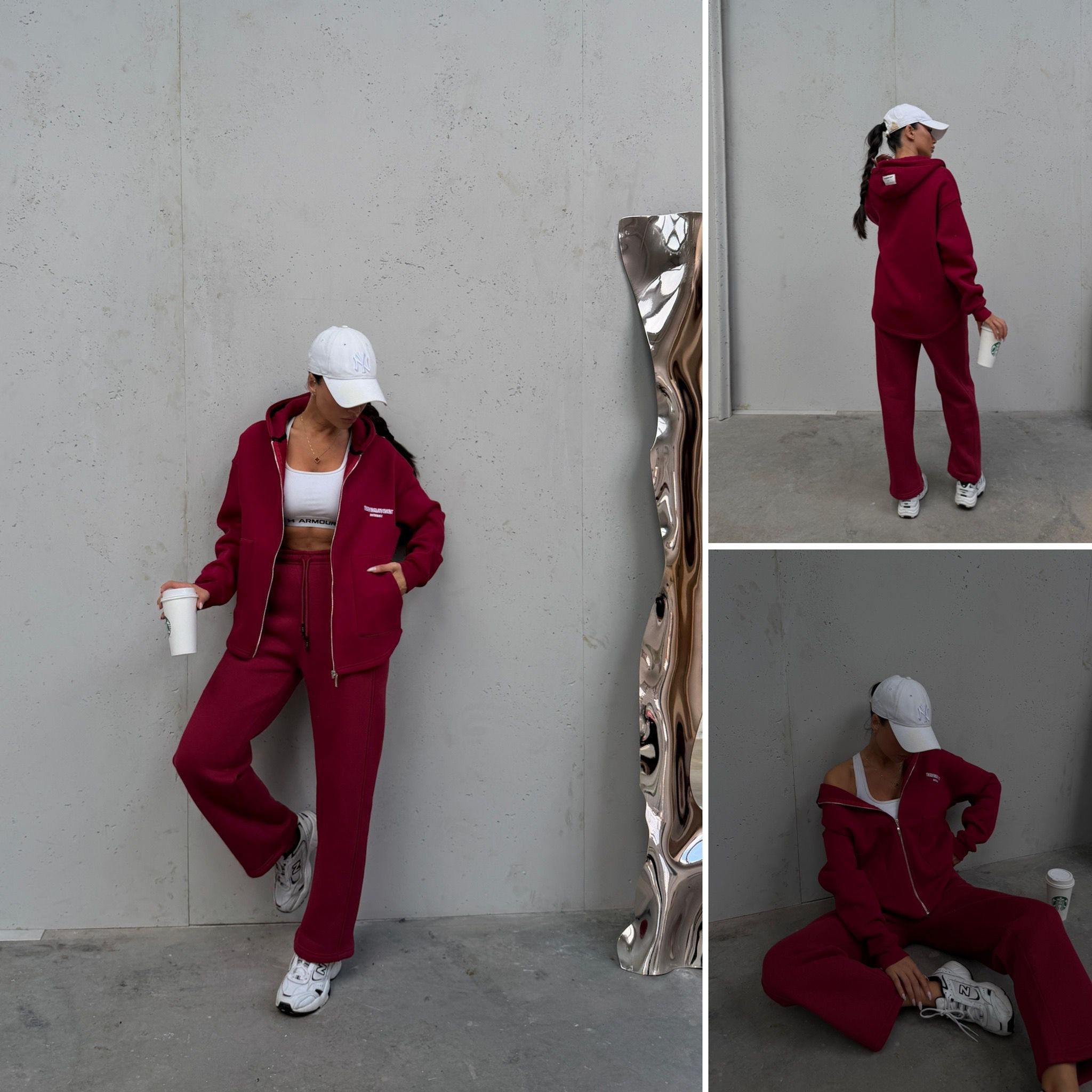 ÜÇ İP ŞARDONLU EŞOFMAN TAKIMI