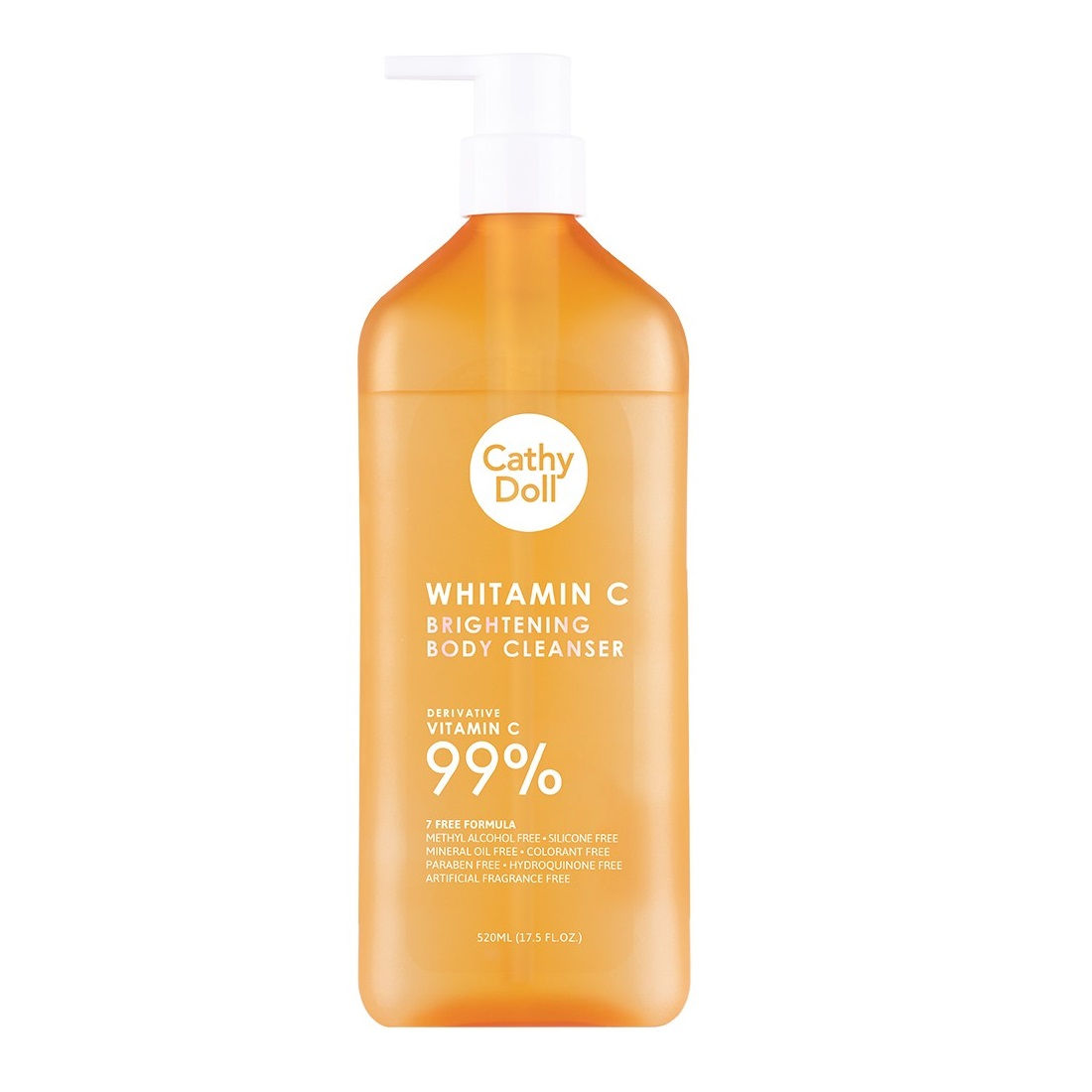 Whitamin C Brightening Body Cleanser 520ml - Cathy Doll