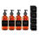 Miniatura: Set 4 Dispensadores vidrio 500ml + Etiquetas Negras