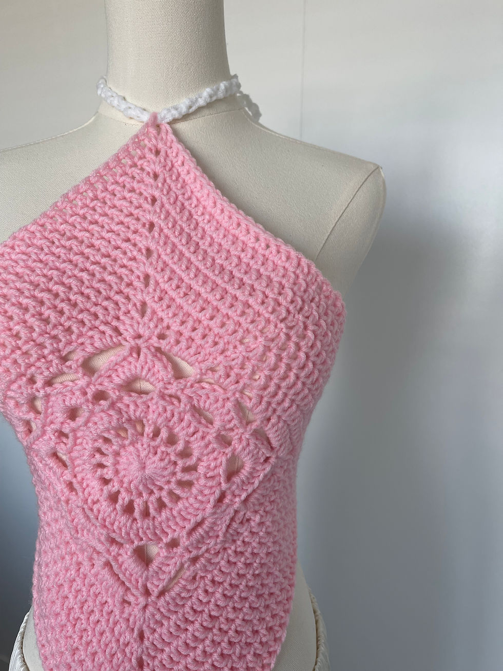 Thumbnail: Diamond Crochet Top - Medusa Pink