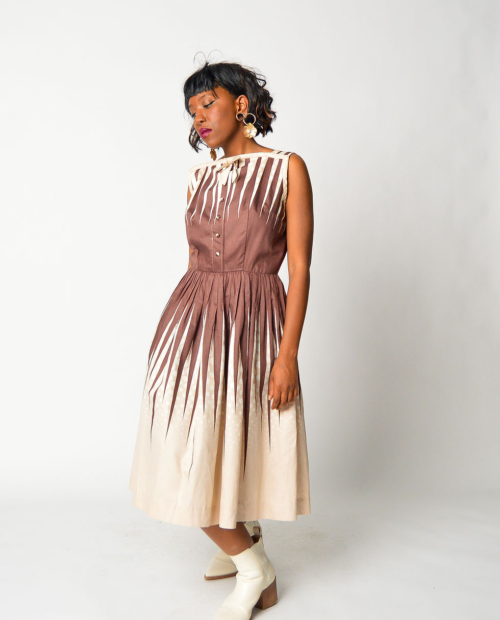 Thumbnail: Vintage 50's Ziggy Dress (s-m)