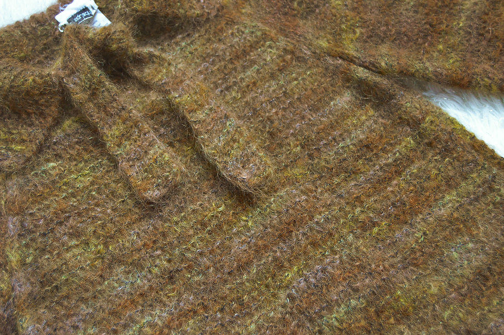 Thumbnail: Vintage Late 70's Early 80's Halle Hand Knitted Mohair Dress (s)