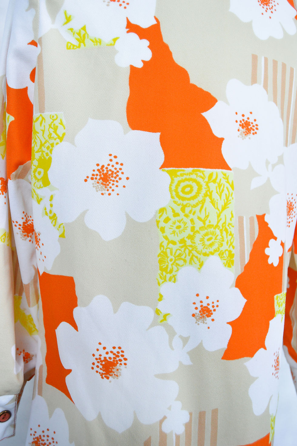Thumbnail: Vintage 70’s Clementine Collage Graphic Floral Shirt Dress (s-xl)