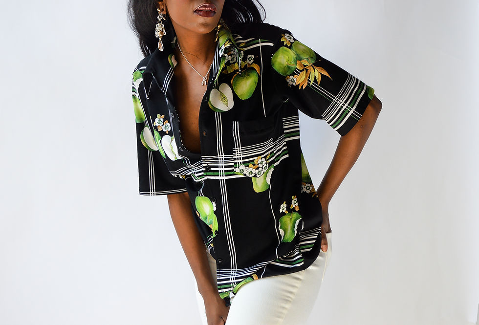 Thumbnail: Rare Vintage 70’s How Bout Them Apples Novely Top (s-l)