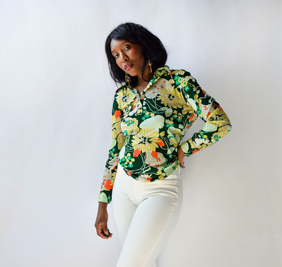 Thumbnail: Vintage 70’s Felix Psychedelic Floral Top (s)