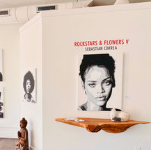 Rockstars & Flowers V by Sebastian Correa at The Edge Wilson Gallery