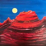 Red Rock Moon Rising