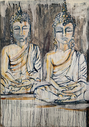 Two Buddhas #1, 2021