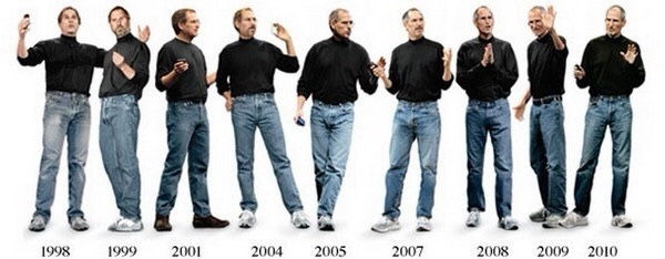 Steve Jobs wearing Levis Denim Jeans