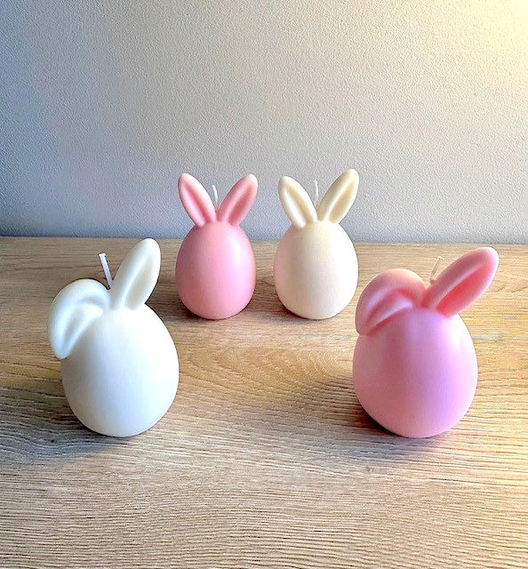 Paasei met konijnenoortjes