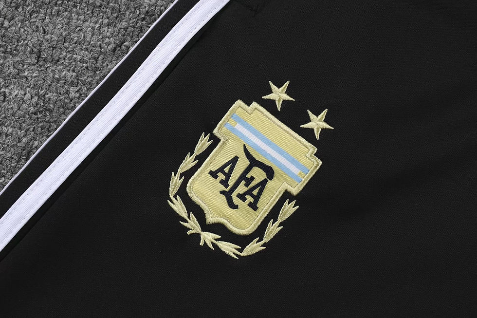 Miniatura: Argentina training suit - Cremallera blanco - negro