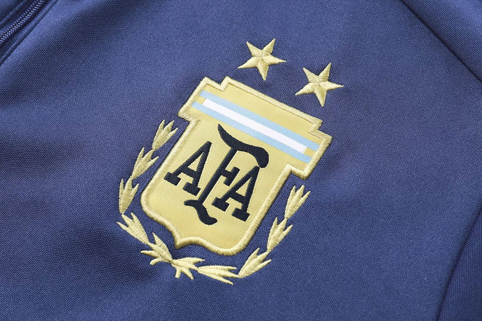 Miniatura: Argentina training suit - Cremallera azul - negro