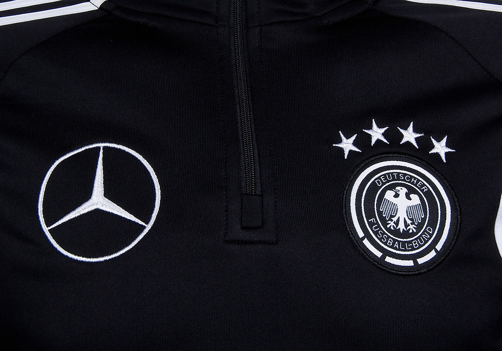 Miniatura: Alemania training suit - Cremallera negro -negro