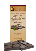 Vegan chocolate bar with currants