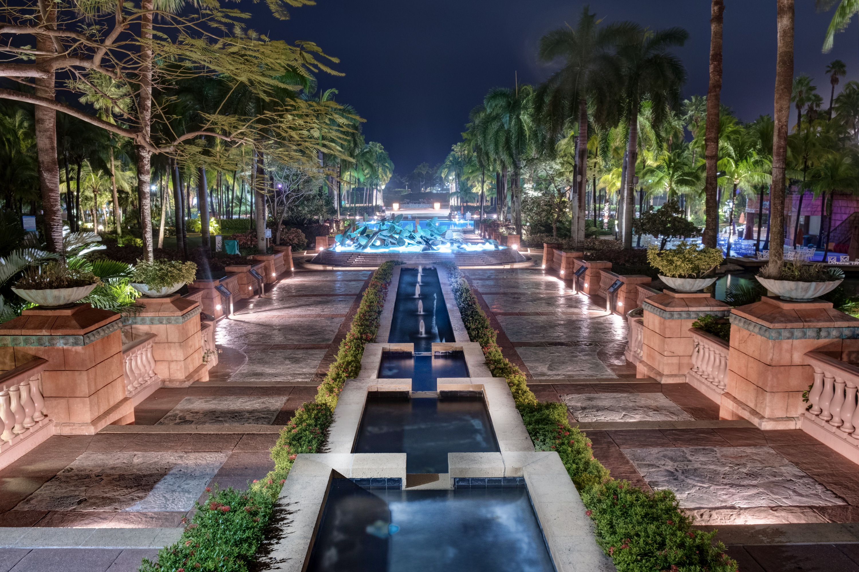 Nightime Royal Tower Pool
