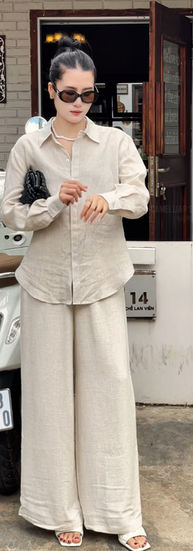 Sơmi Kayla & Quần suông Nacy