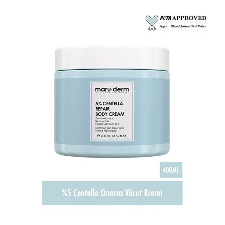 Maruderm 5% Centella Repair Body Cream 400ml tub