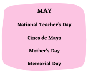 May Holidays