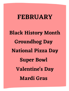 February Holidays