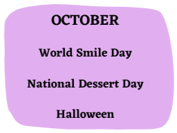 October Holidays