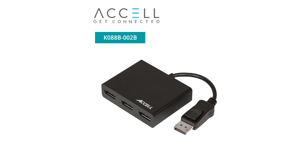 UltraAV® DisplayPort 1.2 to 3 DisplayPort Multi-Display MST Hub