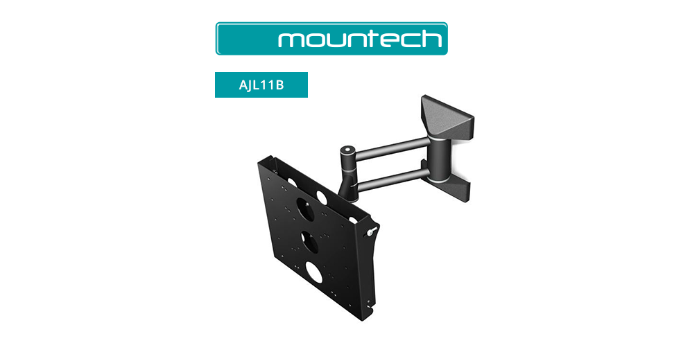 Single arm tilt & swivel wall mount for mid size screens 26 ‐ 39”