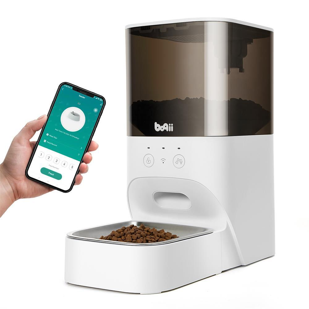 Automatic Cat Feeder, Timed Cat Feeder with APP Control, Dog Food Dispenser with