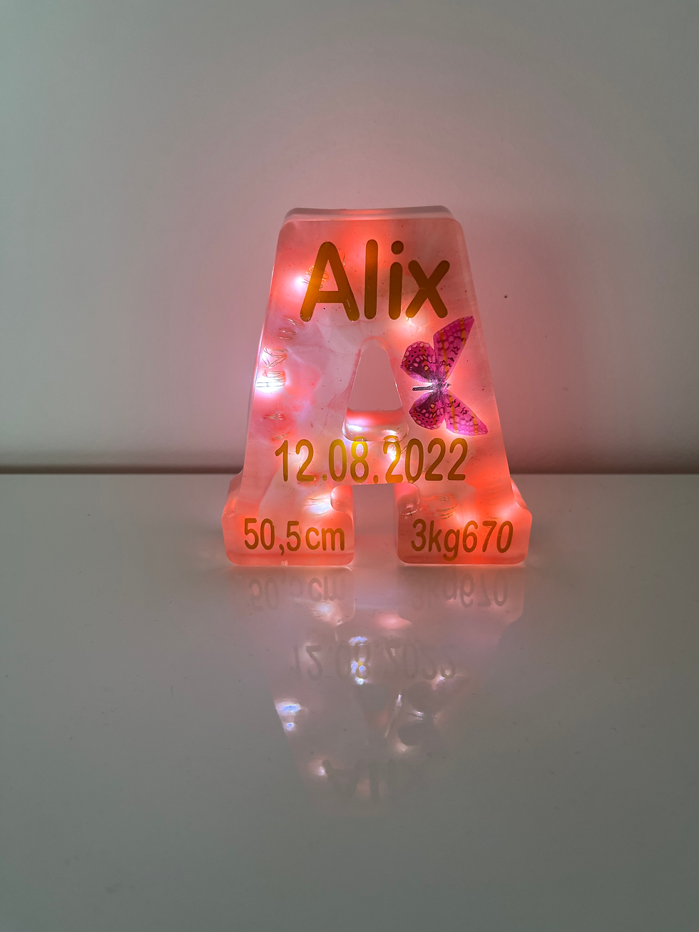 Miniature : Moyenne Lettre LED décorative Bébé/Enfant/Couple