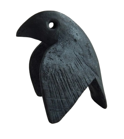Ceramic black crow