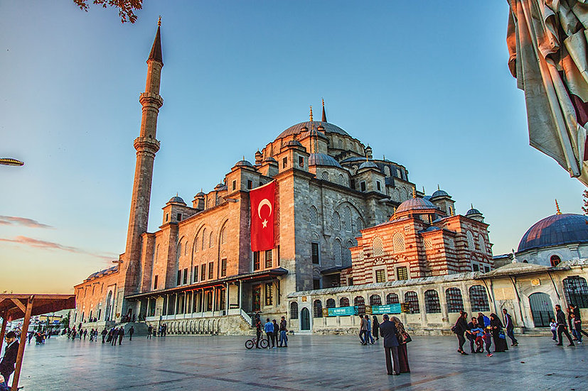 Fatih Camii Gün Batımı Duvar Kağıdı Posteri 3d Kahire Mısır Duvar