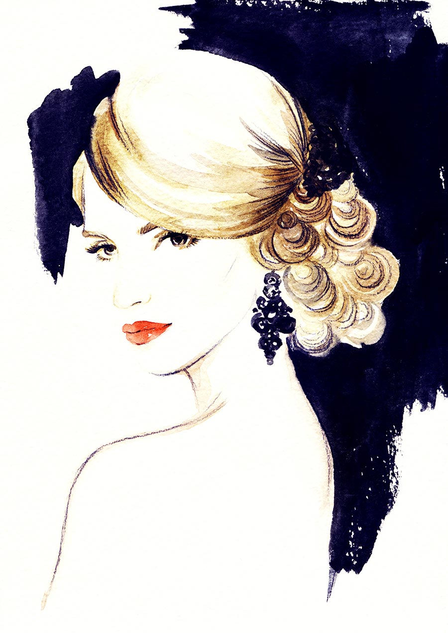 Kuaför Duvar Kağıdı Modelleri | Bayan Resimli Duvar Kağıtları