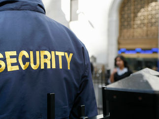 security guard using guard tour system.