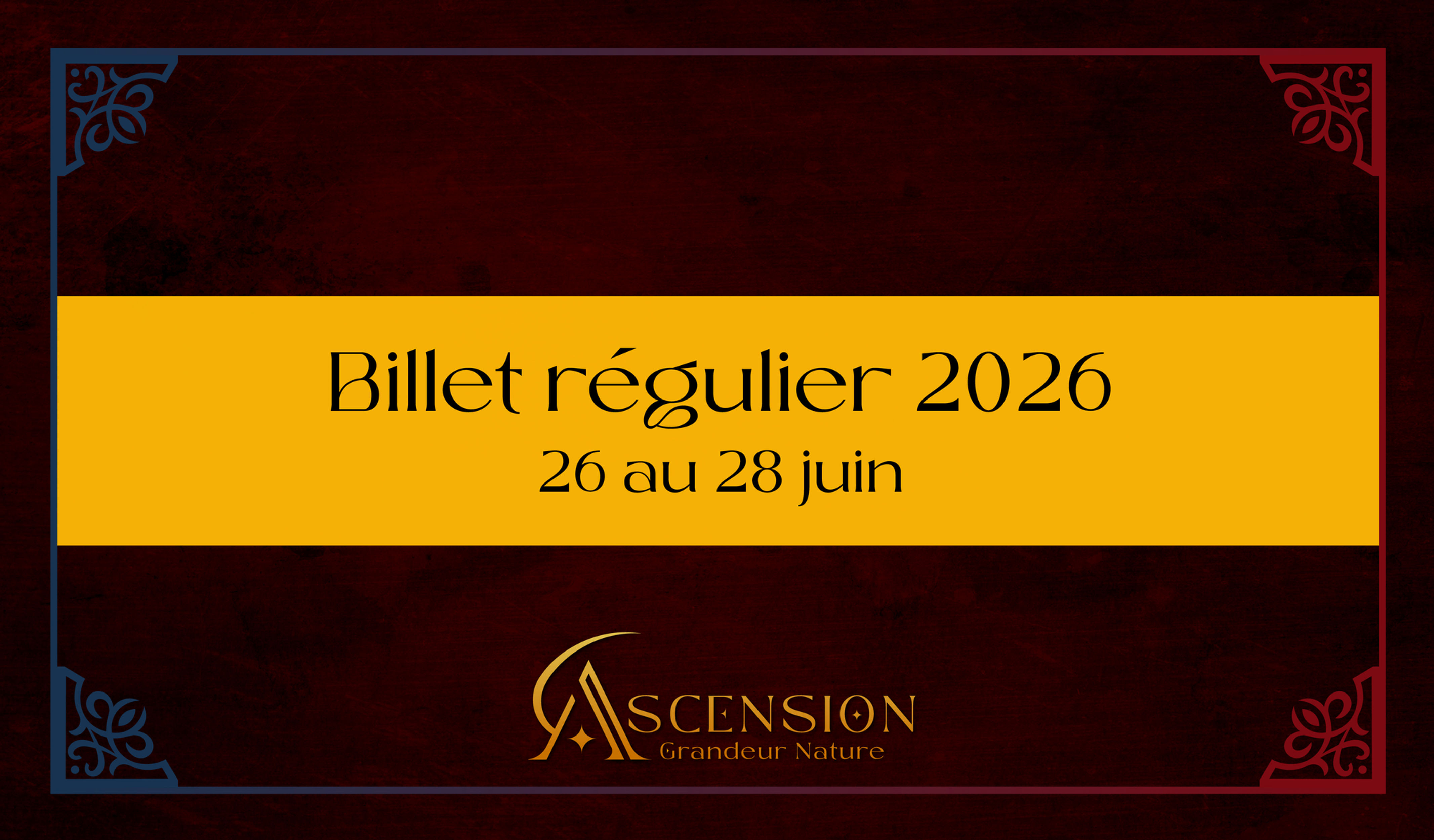 Billet scénario 2 (26 - 28 juin 2026)