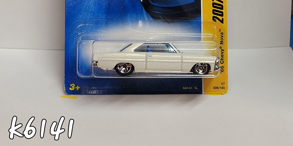 66 CHEVY NOVA WHITE K6141