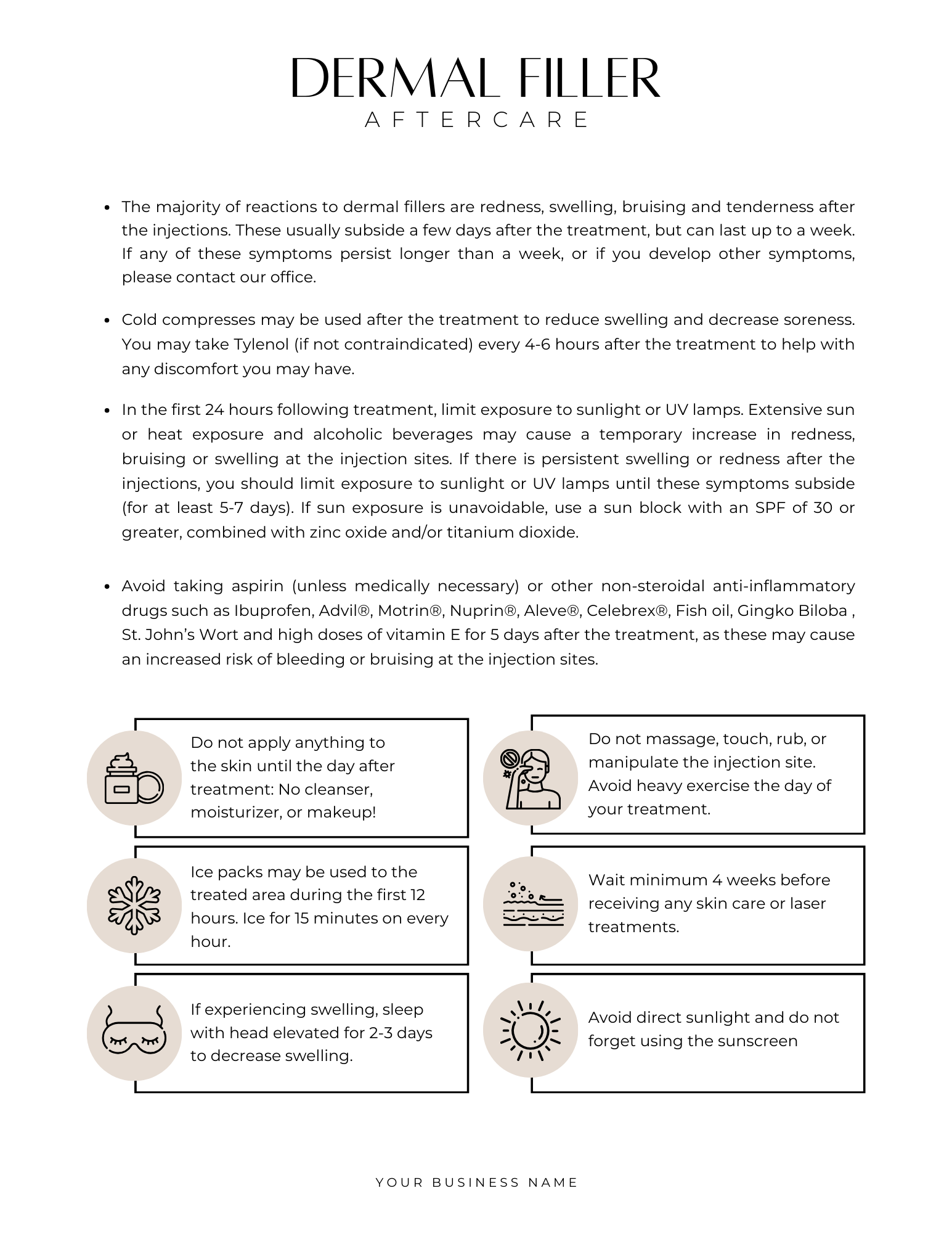 Dermal Filler Aftercare