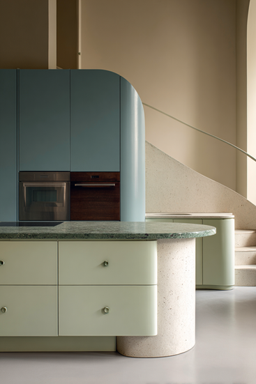 Interior architect project in Belgrade showing modern workspace and residential interior with premium European furniture by Zios Studio