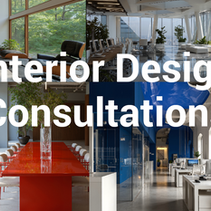 Interior design consultation in Belgrade showing workspace planning discussion with architectural layouts and premium furniture concepts by Zios Studio