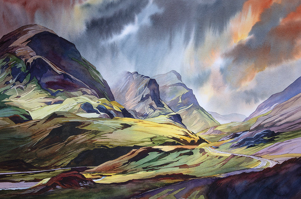 "Three Sisters, Glencoe" by Peter McDermott Signed Limited Edition Print
