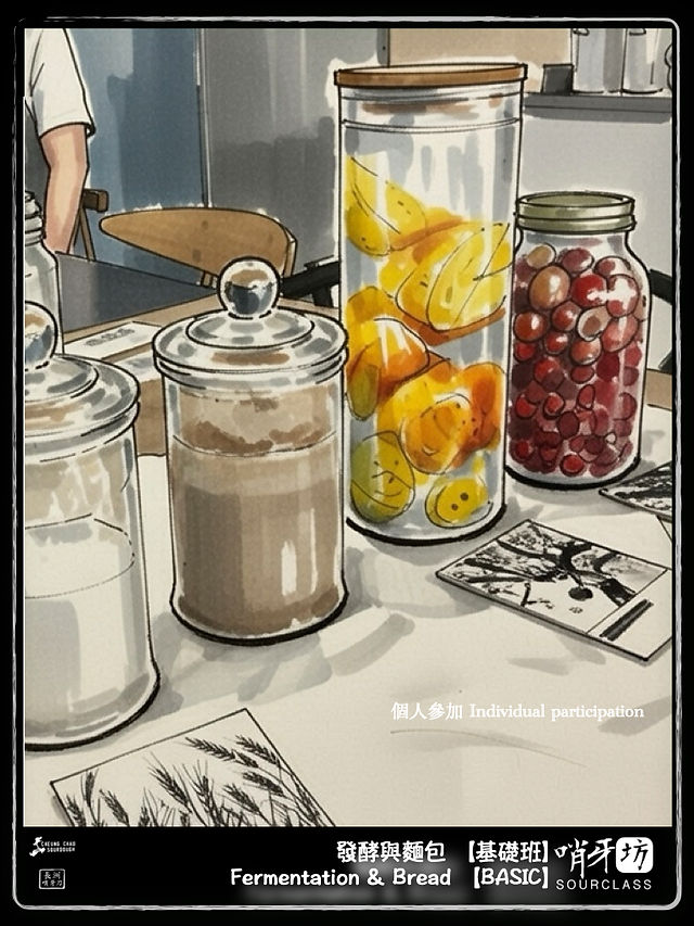 基礎班 : 發酵與麵包 Basic Class – Fermentation & Bread