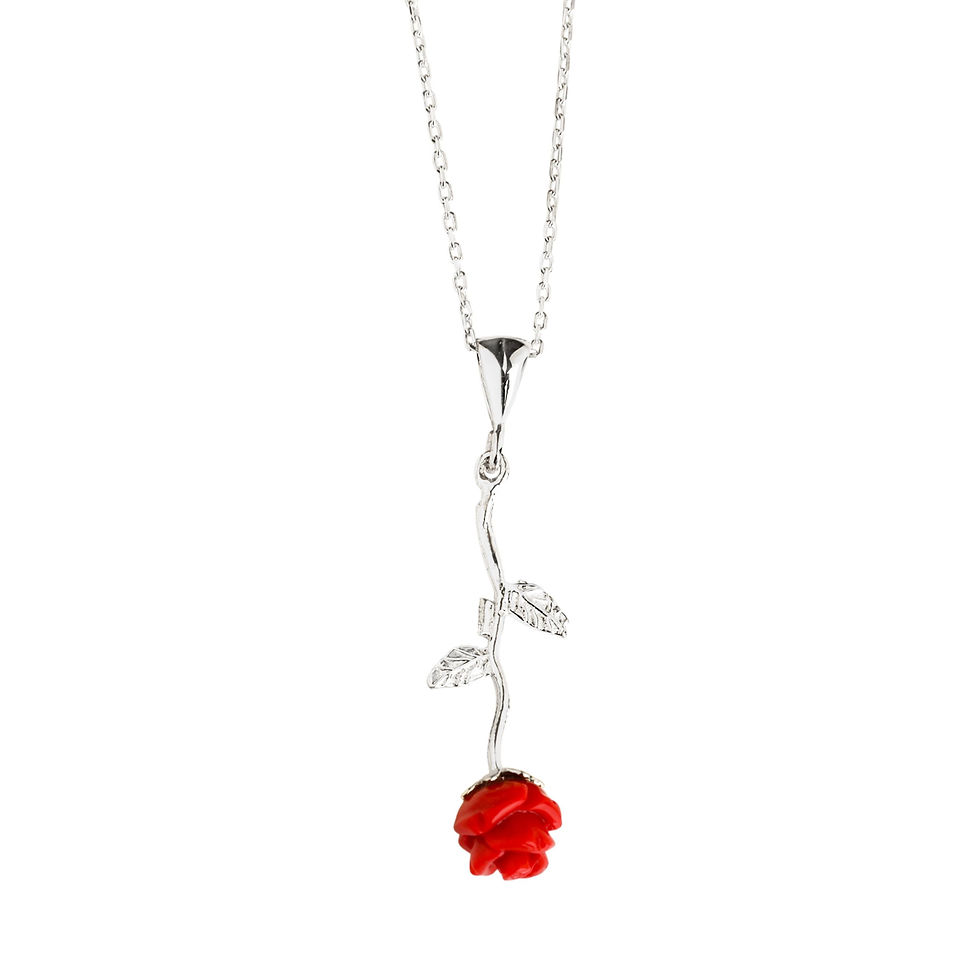 Thumbnail: Red Coral Flower Pendant