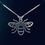 Thumbnail: Hallmarked Sterling Silver Manchester Worker Bee Necklace