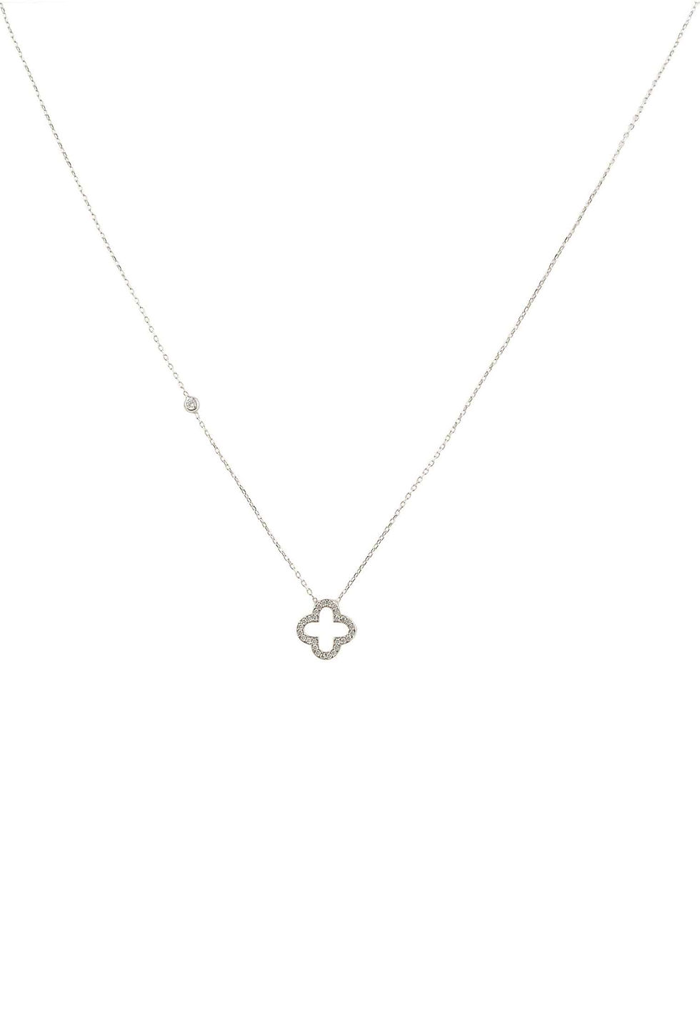Thumbnail: Open Clover Pendant Necklace