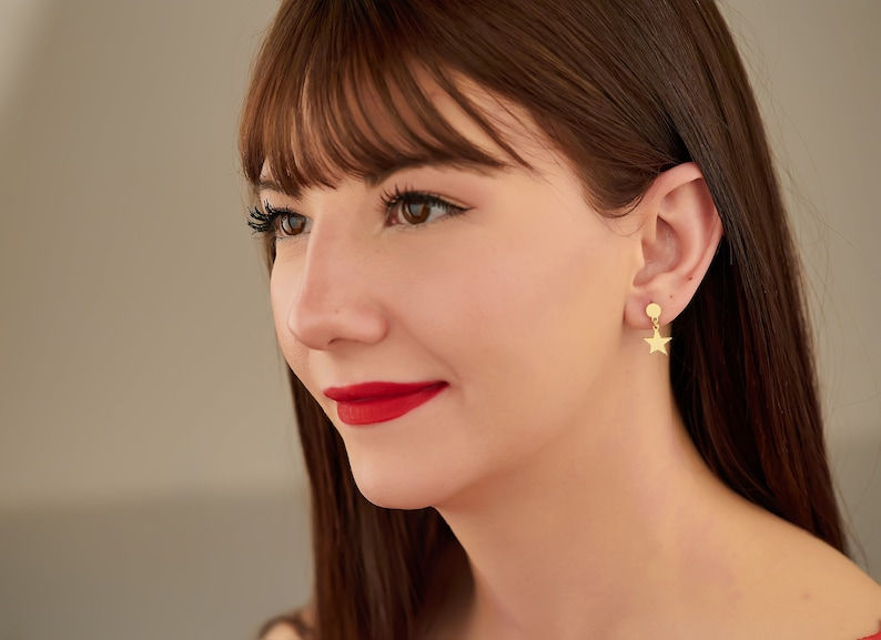 Thumbnail: Star Dangle Earrings
