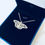 Thumbnail: Sterling Silver Monarch Butterfly Necklace - Birds Nest Design