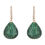 Thumbnail: Valerie Pear Drop Gemstone Earring Rosegold Emerald Green
